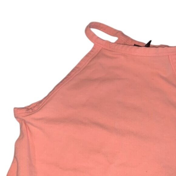 Peach Halter Bodysuit With Snap Closure Forever 21 Womens S - Picture 3 of 6